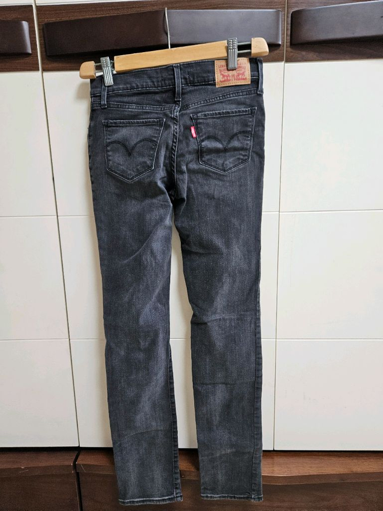 ( 새제품) 리바이스 312 쉐이핑 슬림 블랙 데님 25 사이즈 이미지