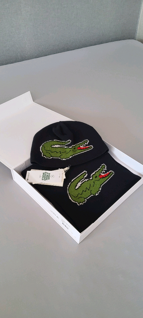 새상품)라코스테 비니&머플러 (남녀공용)--7