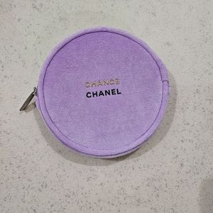 샤넬뷰티 라벤더 원형 파우치