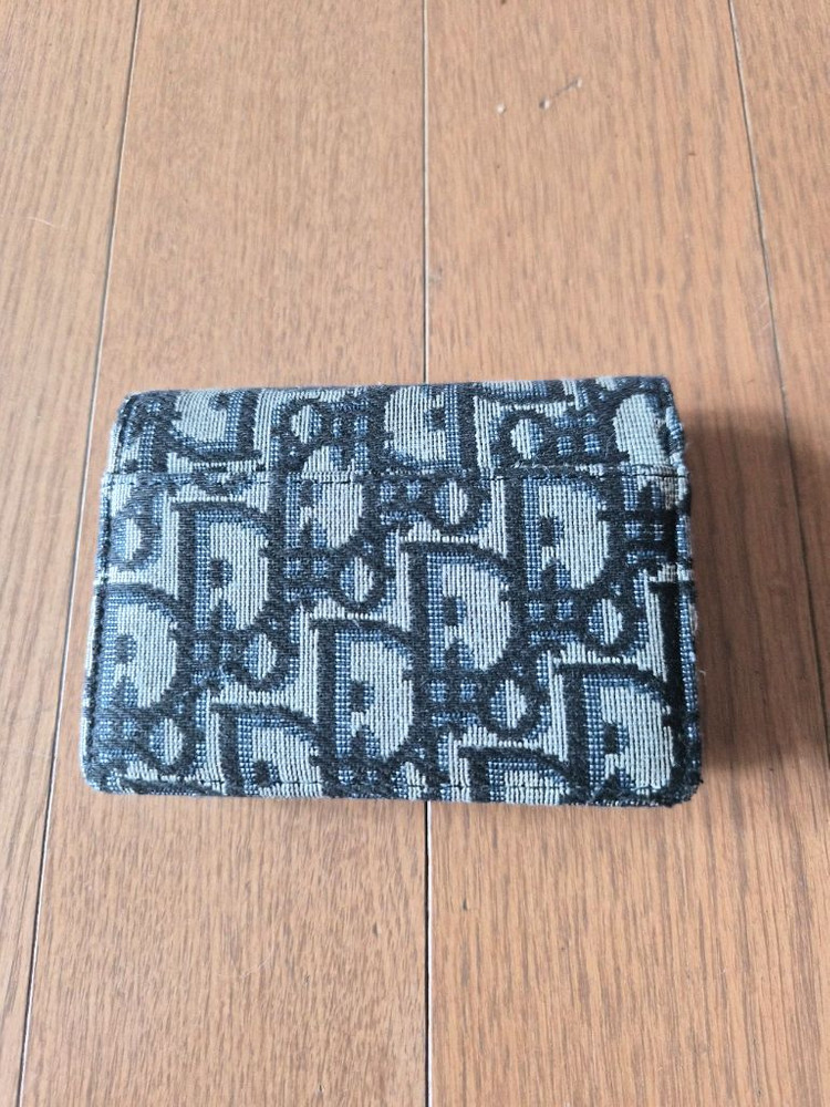 (정품) 디올 오블리크 로터스 새들 반지갑 (명품 여자 카드지갑 여성) 이미지