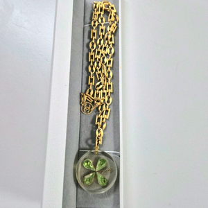 [CHANEL]샤넬 빈티지 코코 마크 클로버 네크리스