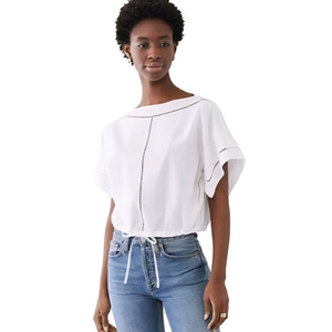 Theory 아일렛 코튼 탑 이미지