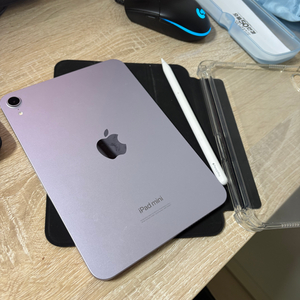 아이패드미니 7세대(128G, 애플케어플러스, 배터리효율100%)+애플펜슬 프로+케이스