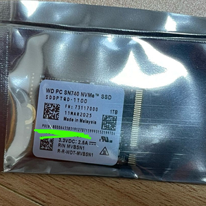 미개봉 스팀덱, 노트북 가능 WD SN740 M. 2 2230 NVMe 1TB