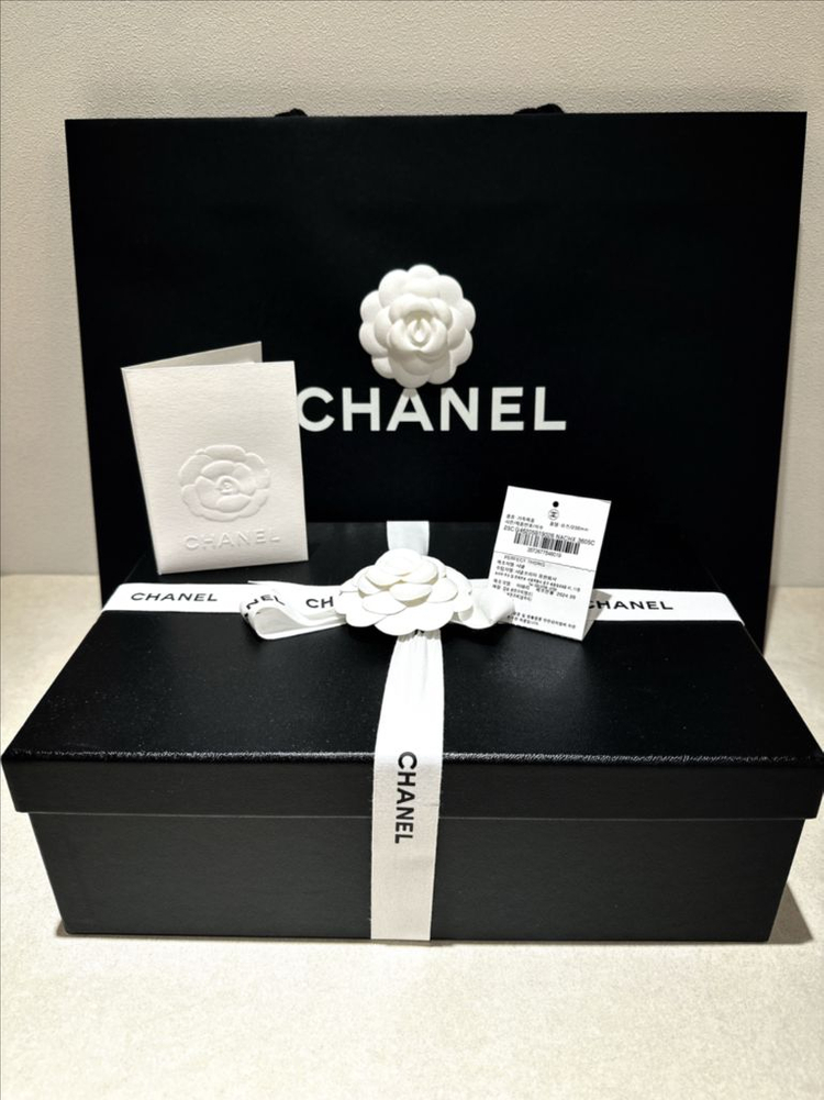 [정가이하-새상품] 샤넬 25C 크루즈 벨벳 슬리퍼(쪼리) 블랙 큐빅 이미지