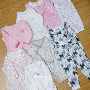 아기옷 일괄 3-9개원 에뜨와, 모이몰른, 피카부, H&M, 블루독 이미지