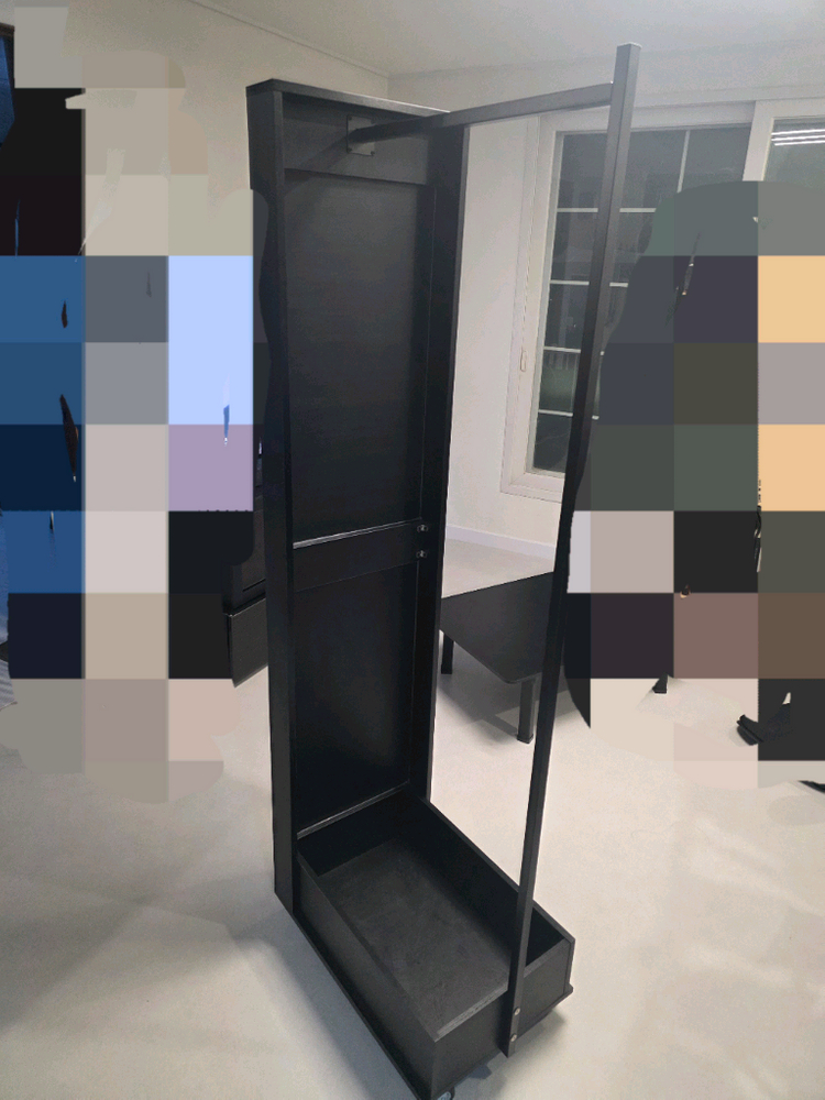 LISIS 리스 멀티 이동형 전신거울 행거--1