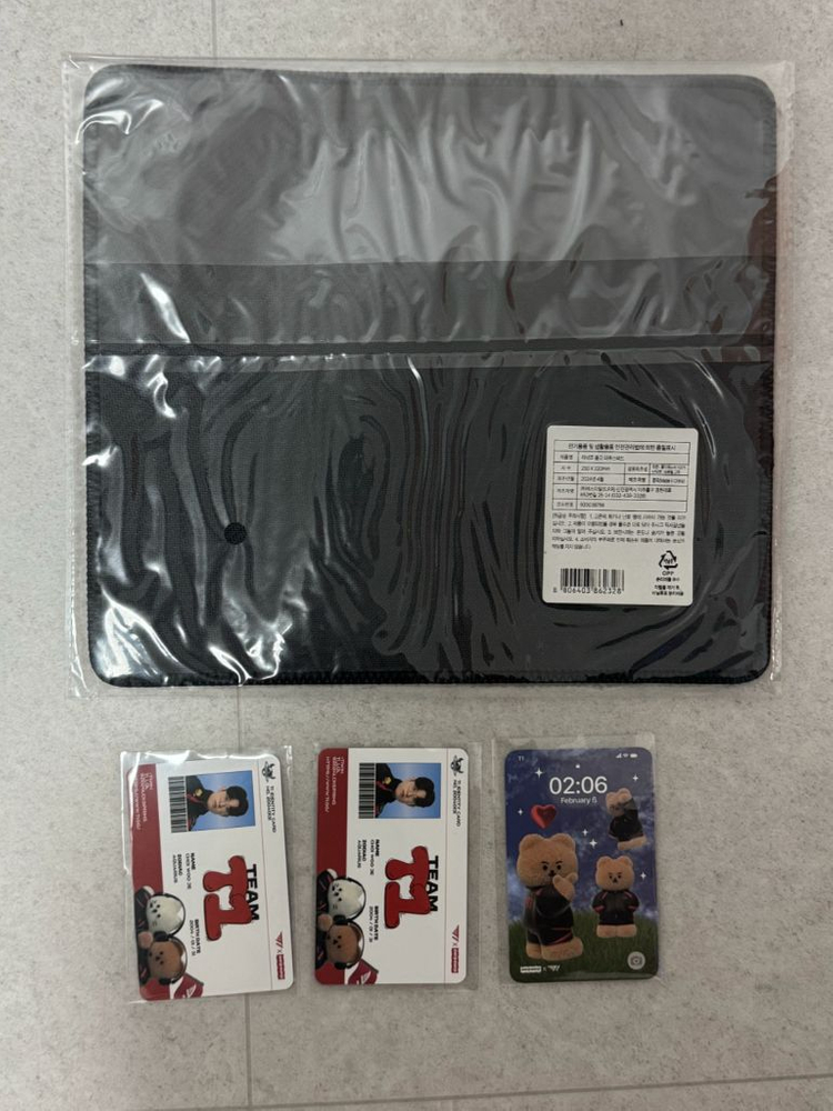 (일괄)라네즈 x T1 티원 마우스패드 제우스 오너 페이커 구마유시 케리아 어프어프 포카 이미지