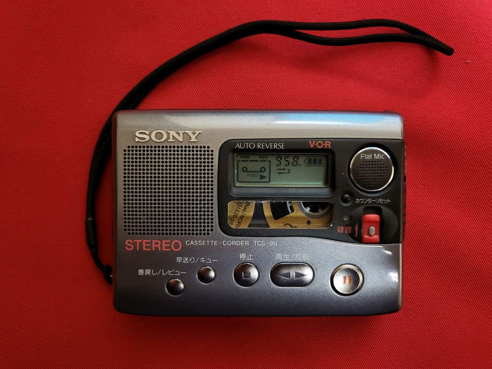 소니워크맨 TCS-90 깨끗한 박스풀세트 정상작동품--3