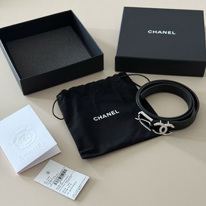 샤넬 큐빅 가죽 벨트