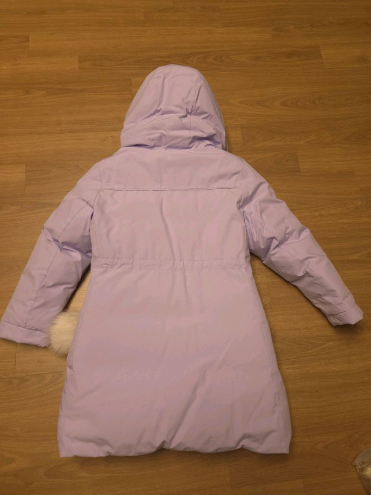 블랙야크키즈 구스다운 145 퍼플 새제품급--5