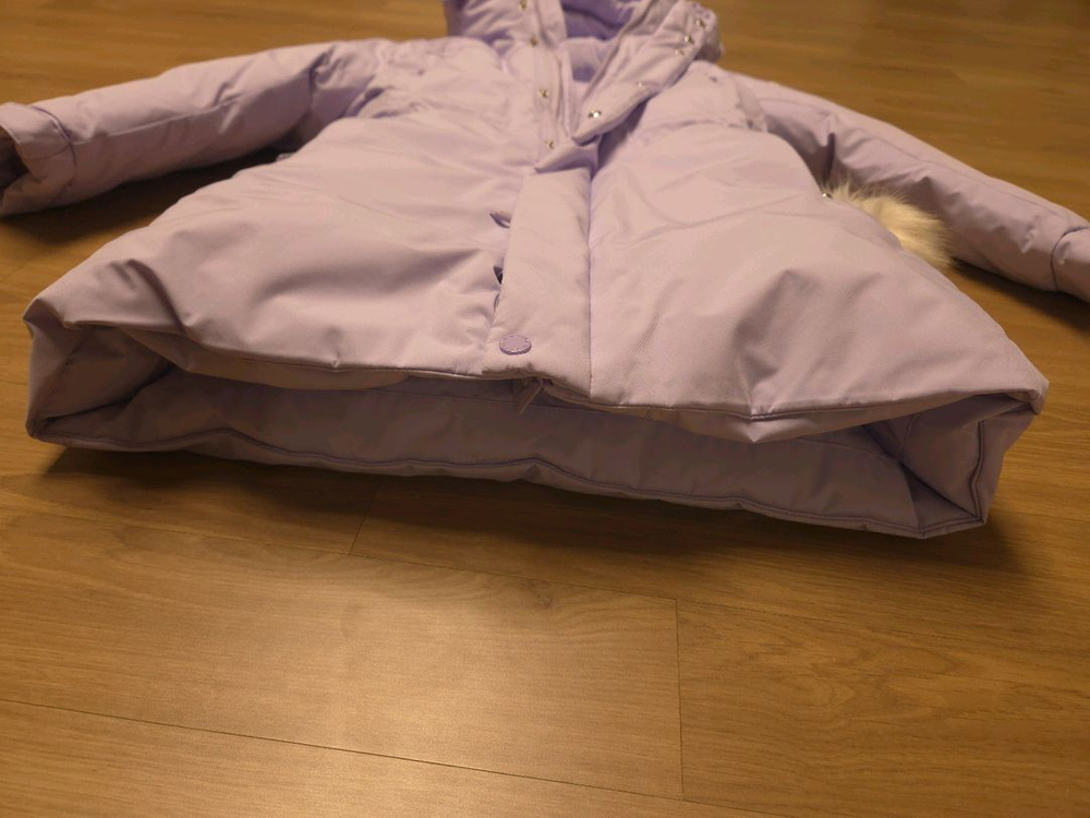 블랙야크키즈 구스다운 145 퍼플 새제품급--6