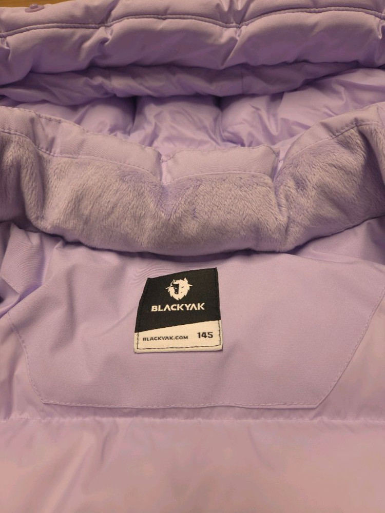 블랙야크키즈 구스다운 145 퍼플 새제품급--8