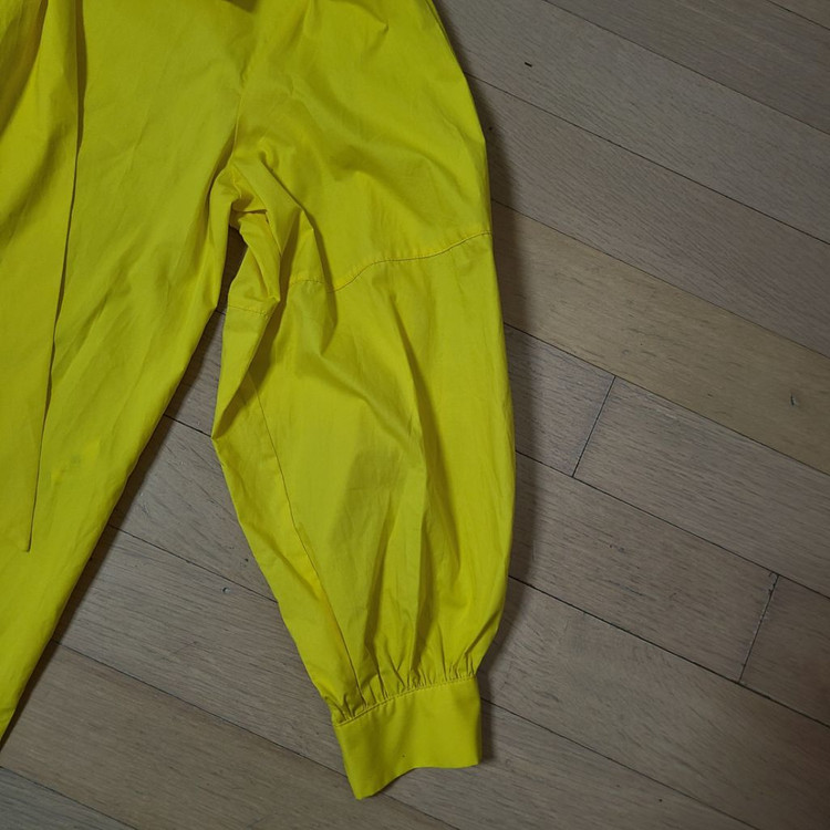 새상품 레몬색 블라우스 66~66뱐--3