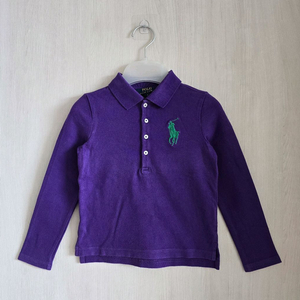 폴로랄프로렌키즈 여아 pk카라 빅포니 긴팔티셔츠 5사이즈