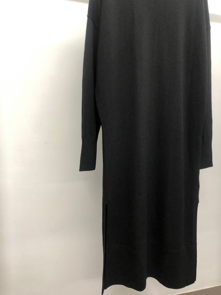 코스 울100 니트 슬릿 원피스 S--3