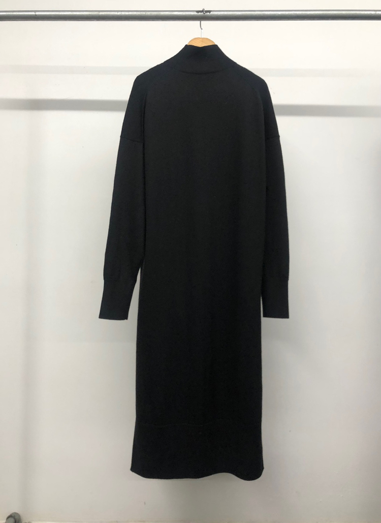 코스 울100 니트 슬릿 원피스 S--4