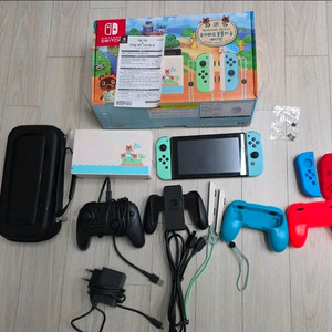 (동물의 숲 포함)닌텐도 스위치 모동숲 에디션 풀박스