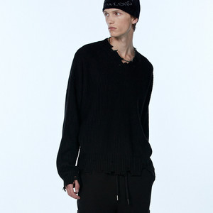 우알롱 니트 블랙 새상품 이미지