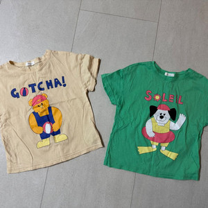 베베쥬 반팔 티셔츠 120사이즈 두벌 일괄