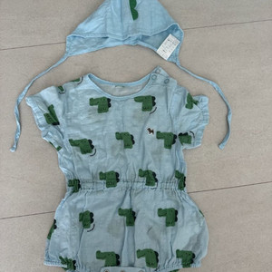 블루독베이비 바디슈트 모자 세트 24M