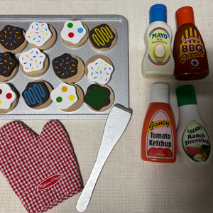 멜리사앤더그 소스통, 원목 쿠키 장난감 세트