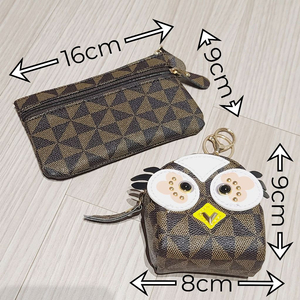 미니 동전지갑 + 부엉이 키링 세트
