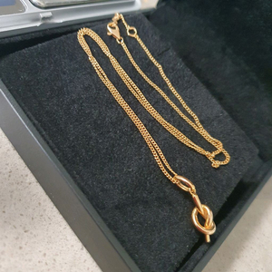 18k 로즈골드 매듭 목걸이(4.65g)