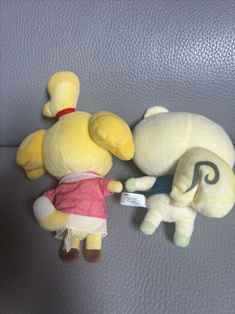 동물의 숲 모동숲 여울이와 쭈니 인형--3