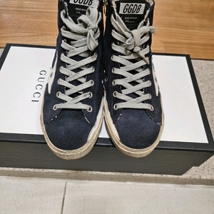 골든구스 하이탑 네이비36