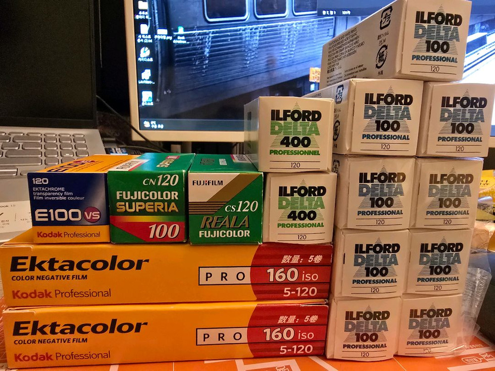 코닥/후지/아그파/일포드 35mm/120mm 필름 일괄 판매합니다--1