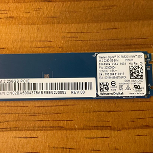 NVMe SSD 256기가 WD 택포
