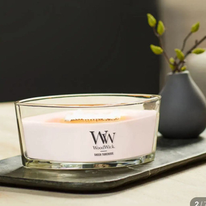 새상품 우드윅 일립스 캔들 + 캔들 라이터