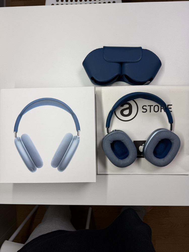 에어팟맥스 스카이블루 1세대 8핀--1