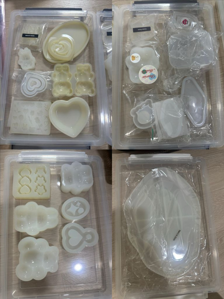 레진아트 재료 일괄(몰드, 부자재, UV램프 등) 이미지