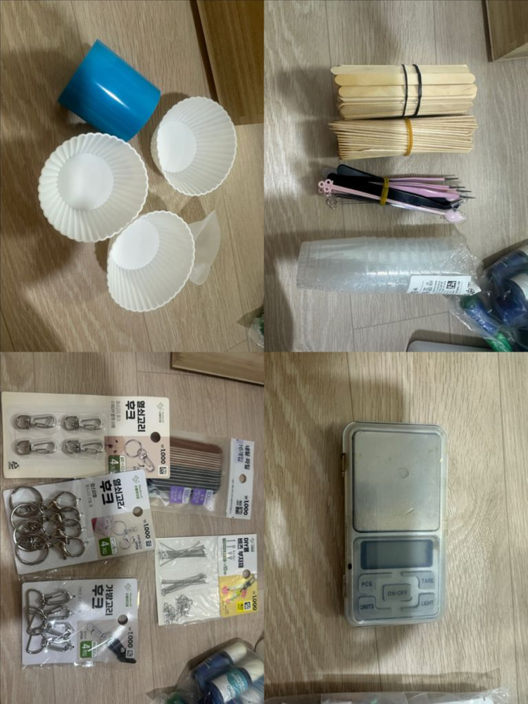 레진아트 재료 일괄(몰드, 부자재, UV램프 등) 이미지