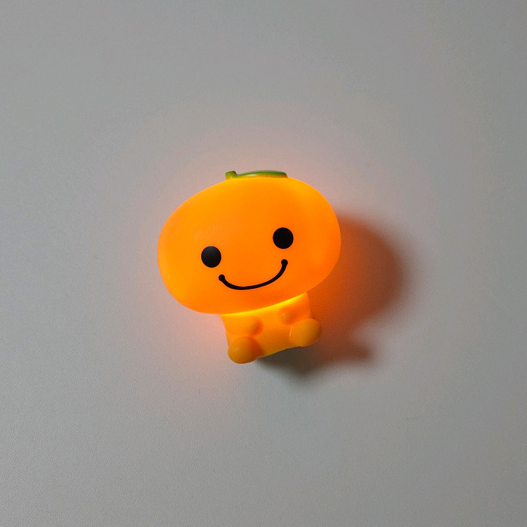 [산엑스] 미캉보우야 라이트 조명 가챠 귤 오렌지 피규어--2