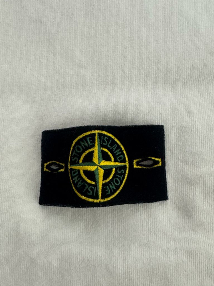 [L]스톤아일랜드 화이트 롱슬리브 맨투맨--2