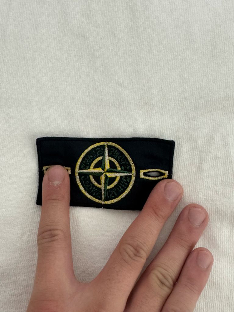 [L]스톤아일랜드 화이트 롱슬리브 맨투맨--3