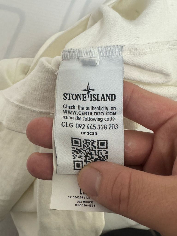 [L]스톤아일랜드 화이트 롱슬리브 맨투맨--4