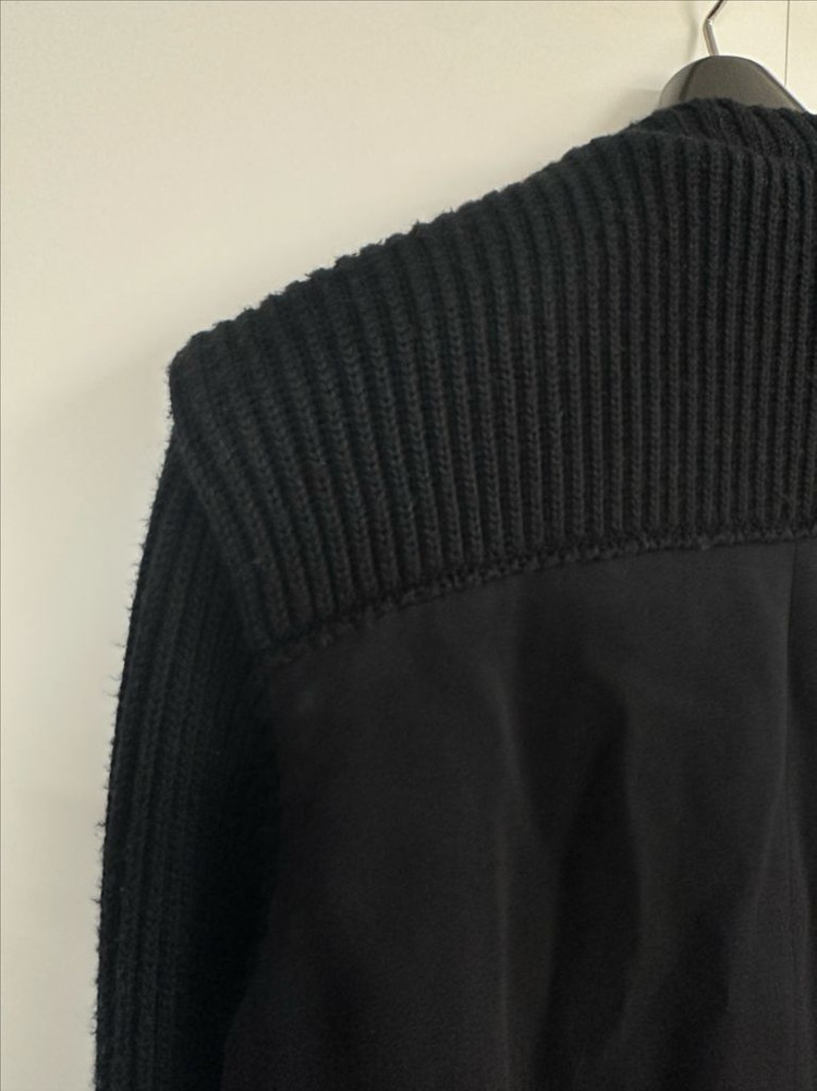 CNC CoSTUME NATIONAL 니트 슬리브 믹스 집업 자켓--4