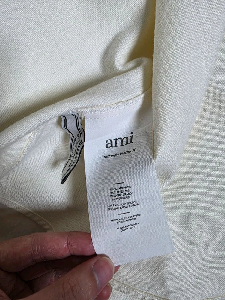 [정품] 아미 Ami 베이지 셔츠 40 XL 이미지