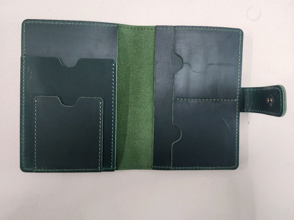 (새상품) 소가죽 여권 케이스. 카드 지갑 홀더 커버(빈티지 느낌)--2