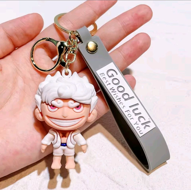(새상품) 원피스 루피 키링 키홀더 열쇠고리 키체인 기어5 니카--4