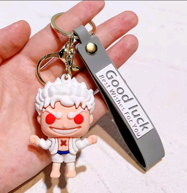 (새상품) 원피스 루피 키링 키홀더 열쇠고리 키체인 기어5 니카--7