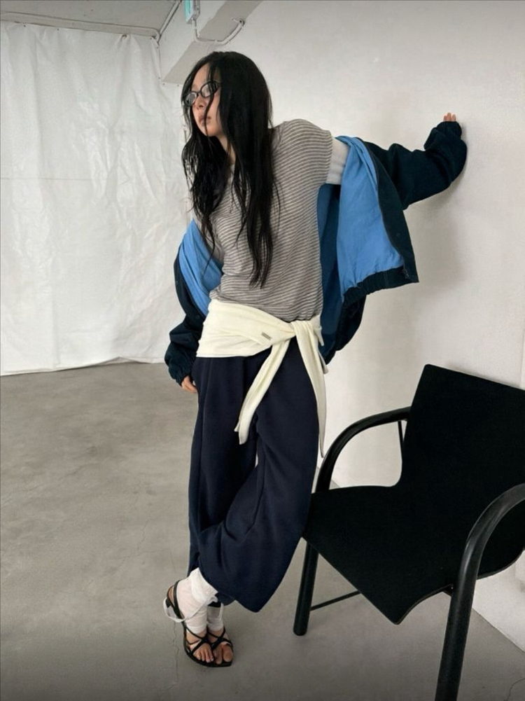 <새상품> 배색 점퍼 3color--0