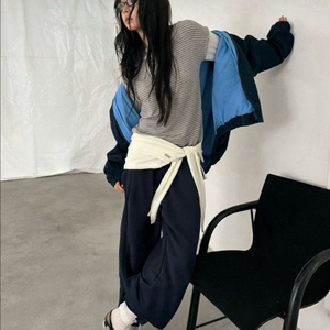 <새상품> 배색 점퍼 3color