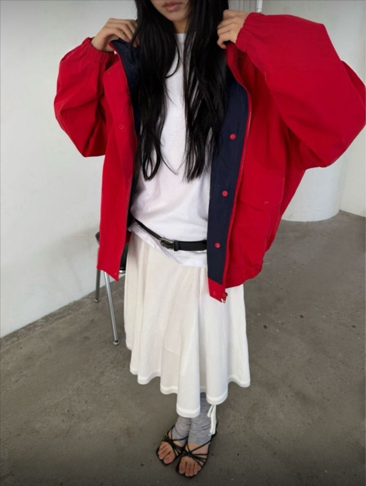 <새상품> 배색 점퍼 3color--7