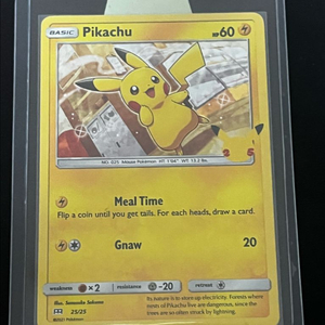 포켓몬스터 피카츄 25주년 북미판 프로모 카드(홀로) s급 이미지