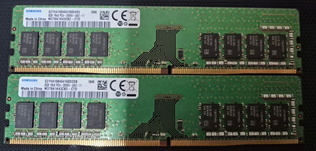 DDR4 PC4-21300 8GB RAM 2개 세트 (데스크탑)--0
